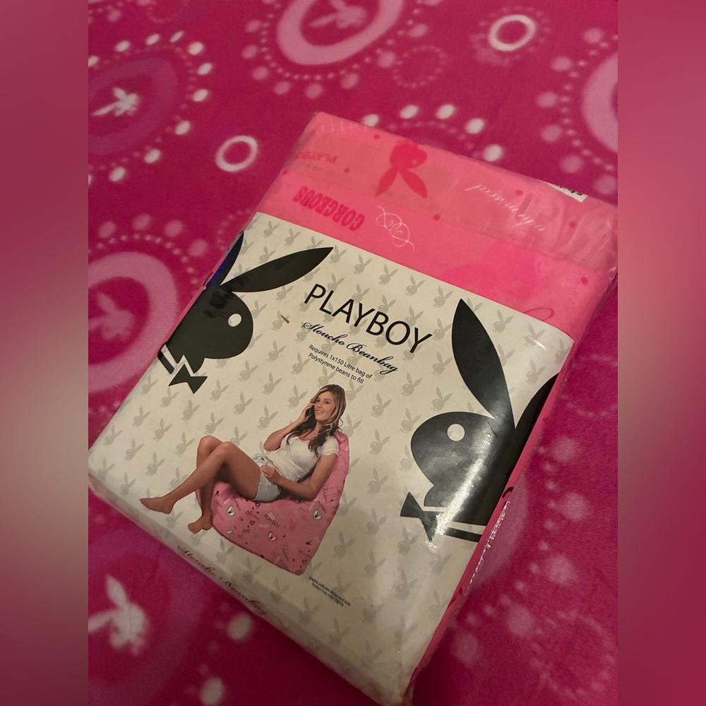Vintage playboy beanbag chair